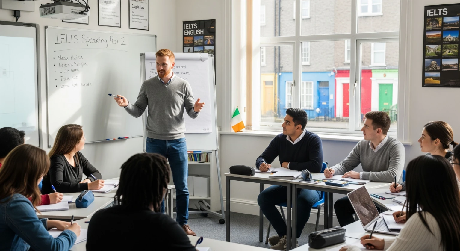 Students in a Dublin classroom